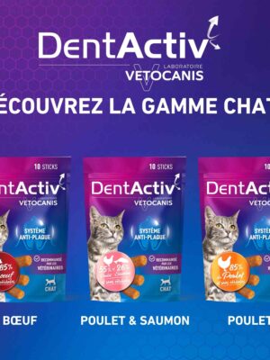 VETOCANIS Friandise Bucco-dentaire Sticks Chat