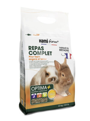 HAMIFORM Premium Optima+ Repas Complet Lapin Angora et Belier