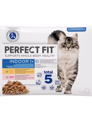 PERFECT FIT Sachets Fraîcheur En Sauce Poulet-Saumon Chat d'Intérieur