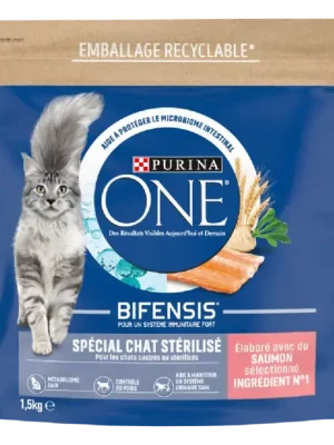 PURINA ONE Chat Stérilisé - Saumon-Blé