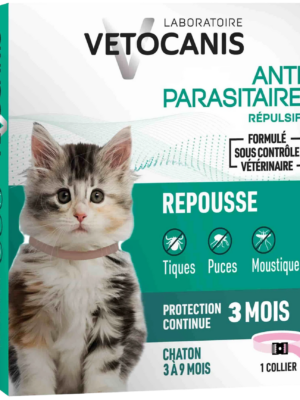 VETOCANIS Collier Antiparasitaire Répulsif Chat
