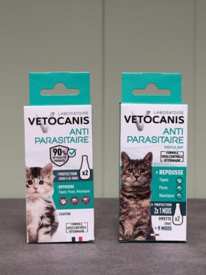 VETOCANIS Pipette Antiparasitaire Répulsive Chat