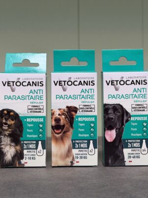 VETOCANIS Pipette Antiparasitaire Répulsive Chien