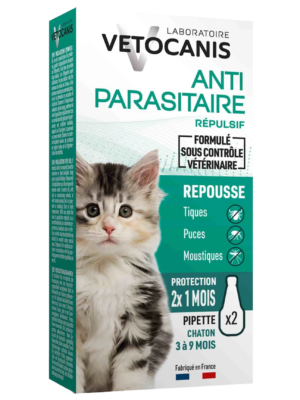 VETOCANIS Pipette Antiparasitaire Répulsive Chat