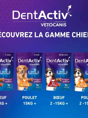 VETOCANIS Friandise Bucco-dentaire Mini Sticks Chien