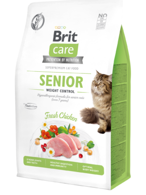 BRIT CARE CHAT SENIOR WEIGHT CONTROL Poulet Frais