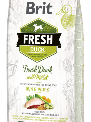 BRIT FRESH CHIENS ACTIFS Canards Frais et Millets
