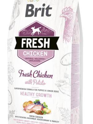 BRIT FRESH CHIOTS & JEUNES CHIENS Poulet Frais avec Pomme de terre