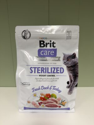 BRIT CARE CHATS STERILISES WEIGHT CONTROL Canards frais et Dinde