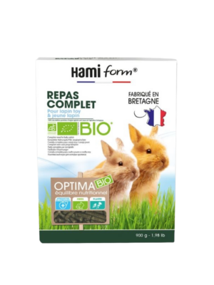 HAMIFORM Optima Repas complet Bio Lapin toy et jeune lapin