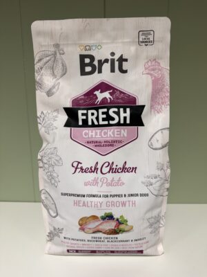 BRIT FRESH CHIOTS & JEUNES CHIENS Poulet Frais avec Pomme de terre