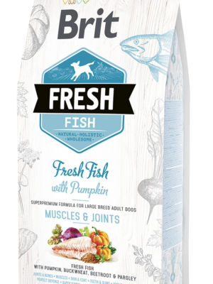 BRIT FRESH CHIEN ADULTE Poisson frais et citrouille