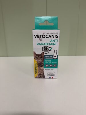 VETOCANIS Pipette Antiparasitaire Répulsive Chat ECO PACK