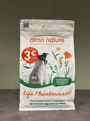 ALMO NATURE Life Maintenance Agneau Frais XS-S croquettes à l'agneau frais pour chien adulte de petite race