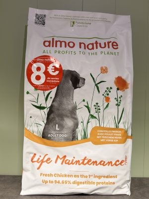 ALMO NATURE Life Maintenance Poulet Frais L croquettes au poulet frais pour chien adulte de grande race