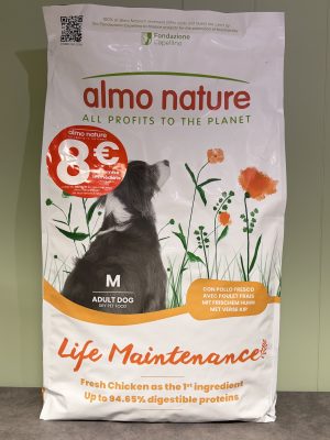 ALMO NATURE Life Maintenance Poulet Frais M croquettes au poulet frais pour chien adulte de race moyenne